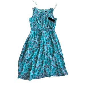 R&K dress‎ Aqua Sheers 3 c Size 14